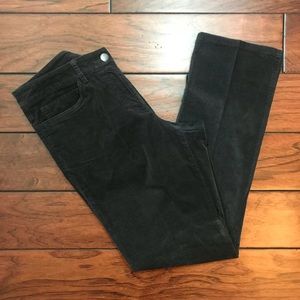 Eileen Fisher Navy Velveteen Straight Leg Pants SP